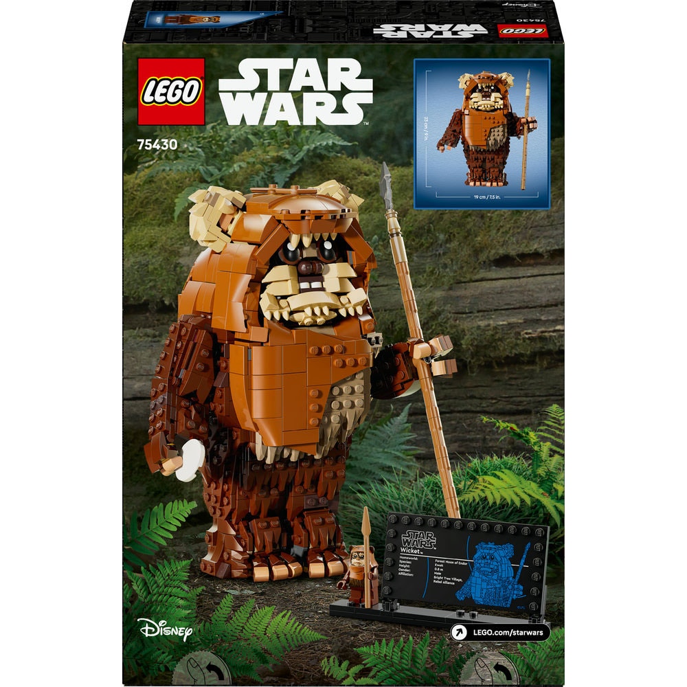 LEGO Star Wars: Ewok-ul Wicket 75430, 12 ani+, 1010 piese