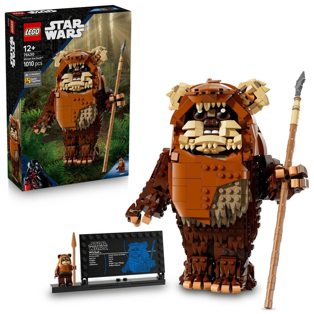 LEGO Star Wars: Ewok-ul Wicket 75430, 12 ani+, 1010 piese