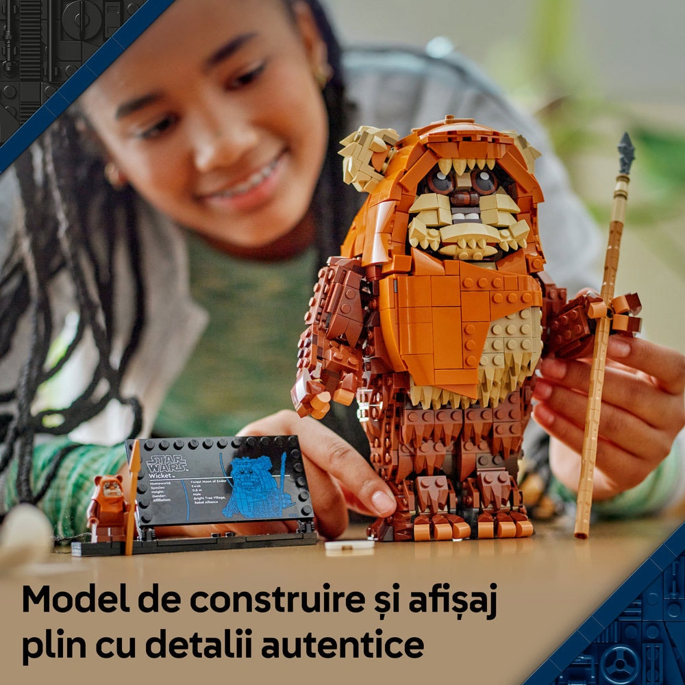 LEGO Star Wars: Ewok-ul Wicket 75430, 12 ani+, 1010 piese