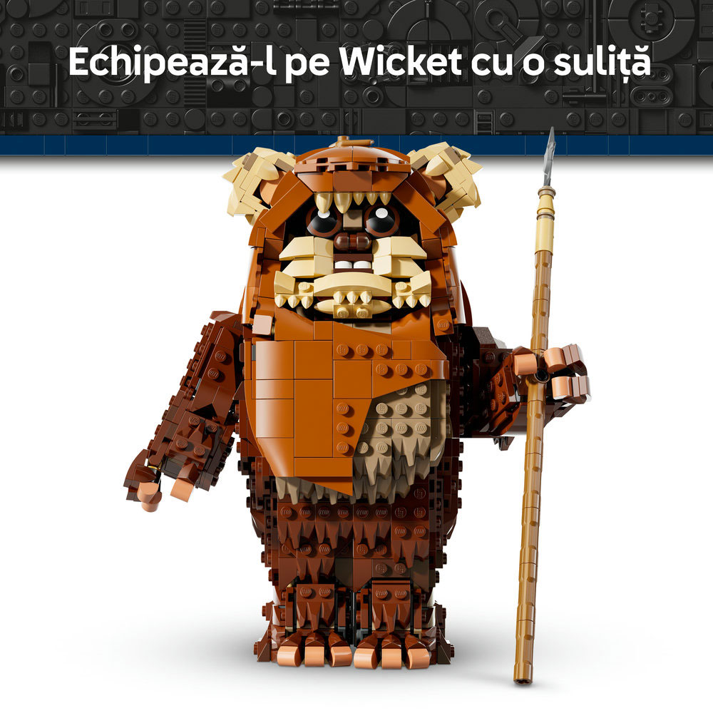 LEGO Star Wars: Ewok-ul Wicket 75430, 12 ani+, 1010 piese