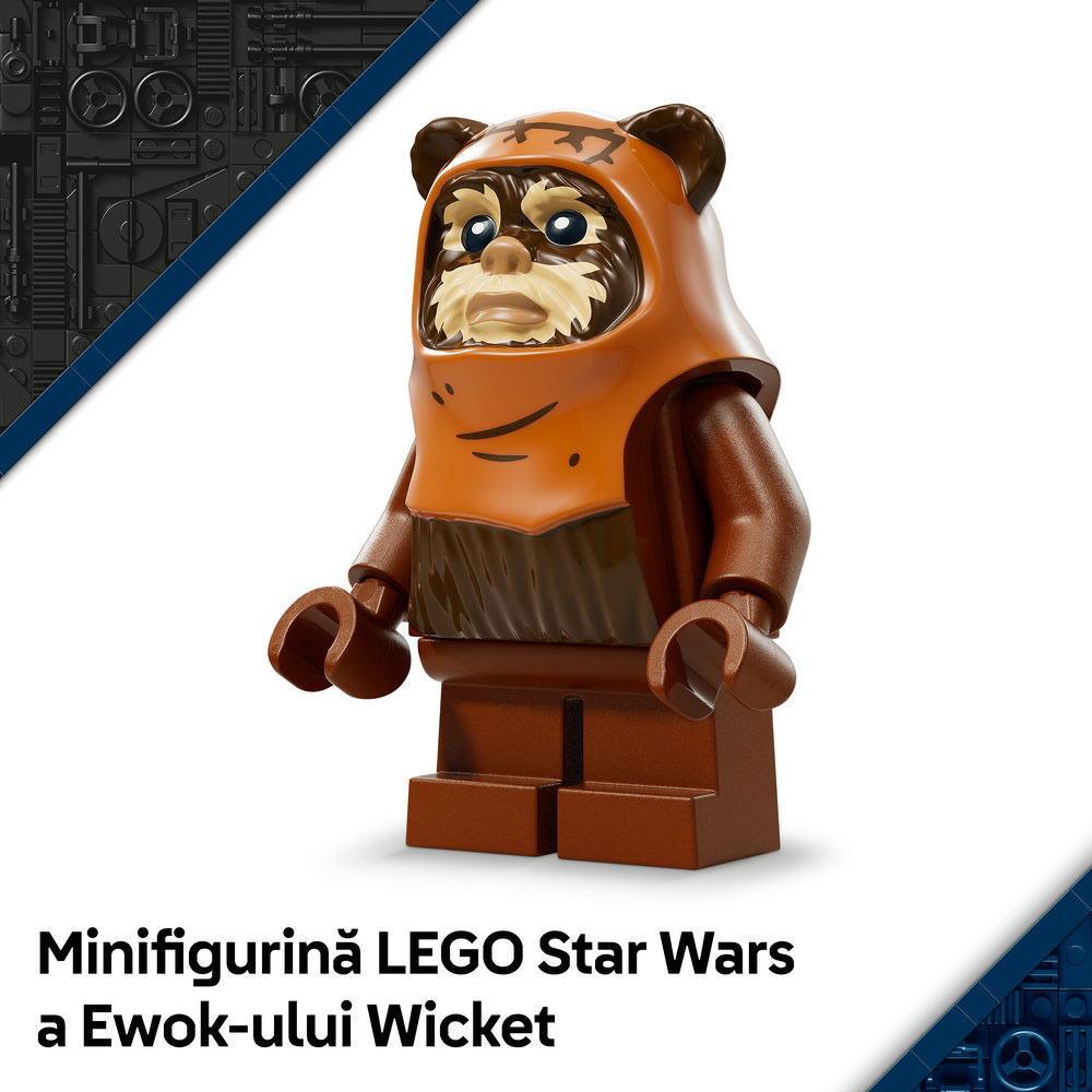 LEGO Star Wars: Ewok-ul Wicket 75430, 12 ani+, 1010 piese