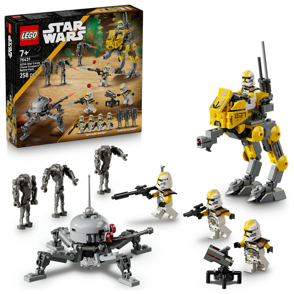 LEGO Star Wars: Pachet de lupta Soldati clona din unitatea stelara 327 75431, 7 ani+, 258 piese