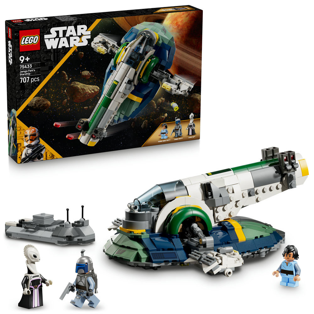 LEGO Star Wars: Nava stelara a lui Jango Fett 75433, 9 ani+, 707 piese