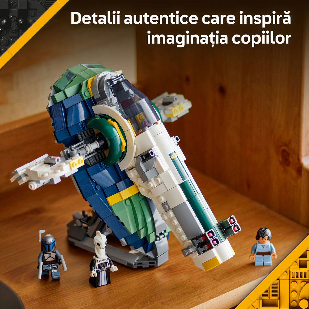 LEGO Star Wars: Nava stelara a lui Jango Fett 75433, 9 ani+, 707 piese