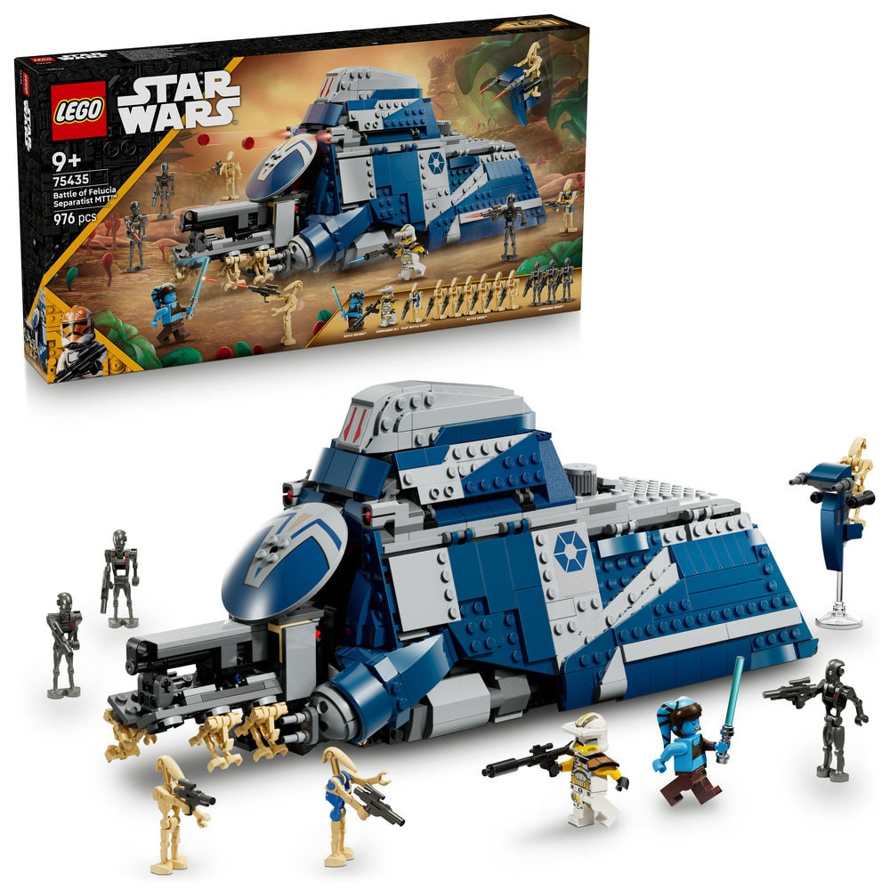 LEGO Star Wars: Vehiculul MTT al separatisilor din Batalia de pe Felucia 75435, 9 ani+, 976 piese
