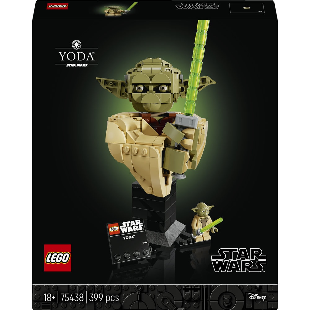 LEGO Star Wars: Bustul lui Yoda 75438, 18 ani+, 399 piese
