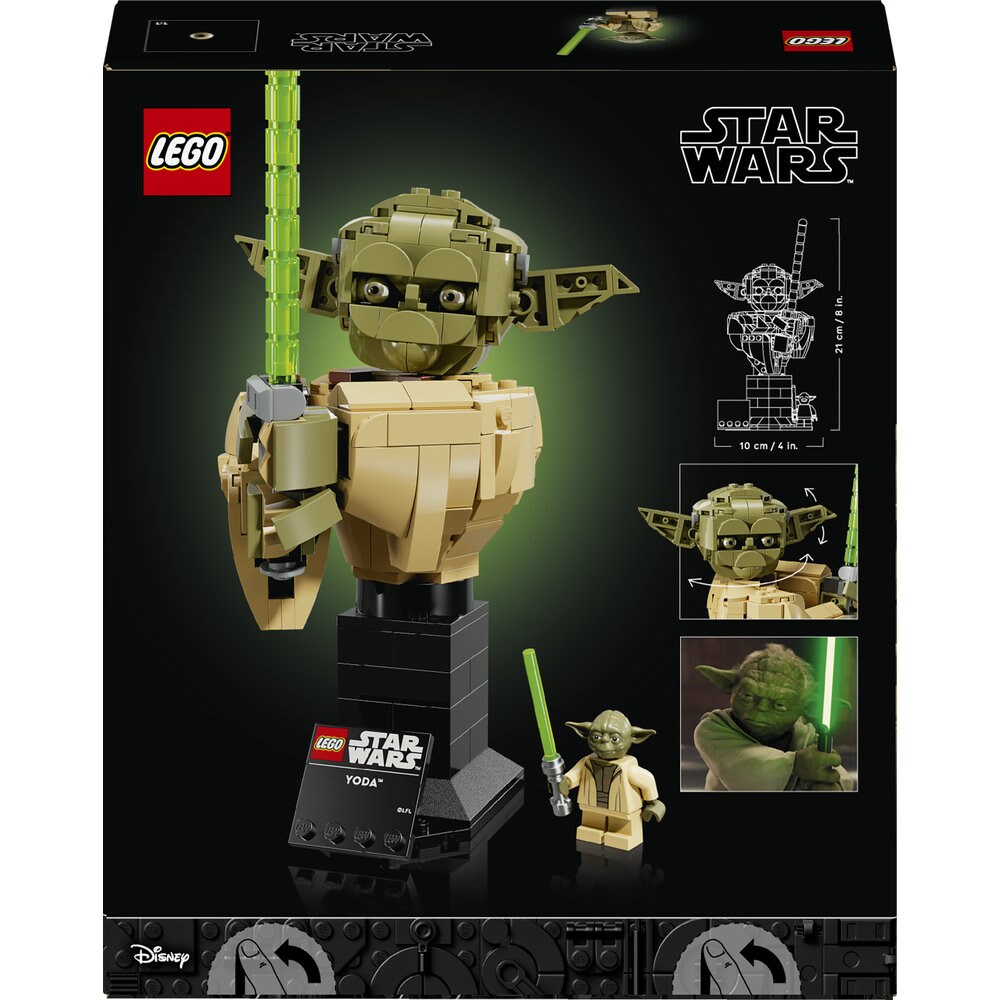 LEGO Star Wars: Bustul lui Yoda 75438, 18 ani+, 399 piese