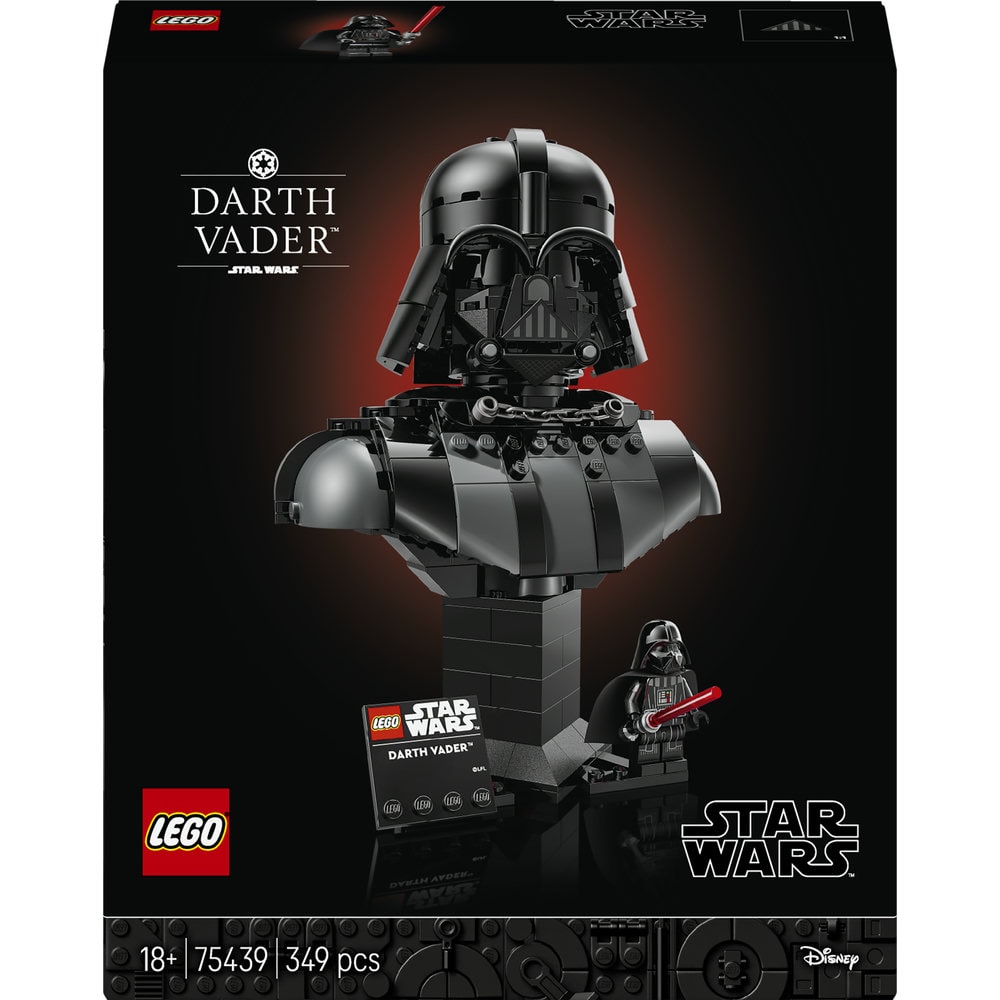 LEGO Star Wars: Bustul lui Darth Vader 75439, 18 ani+, 349 piese