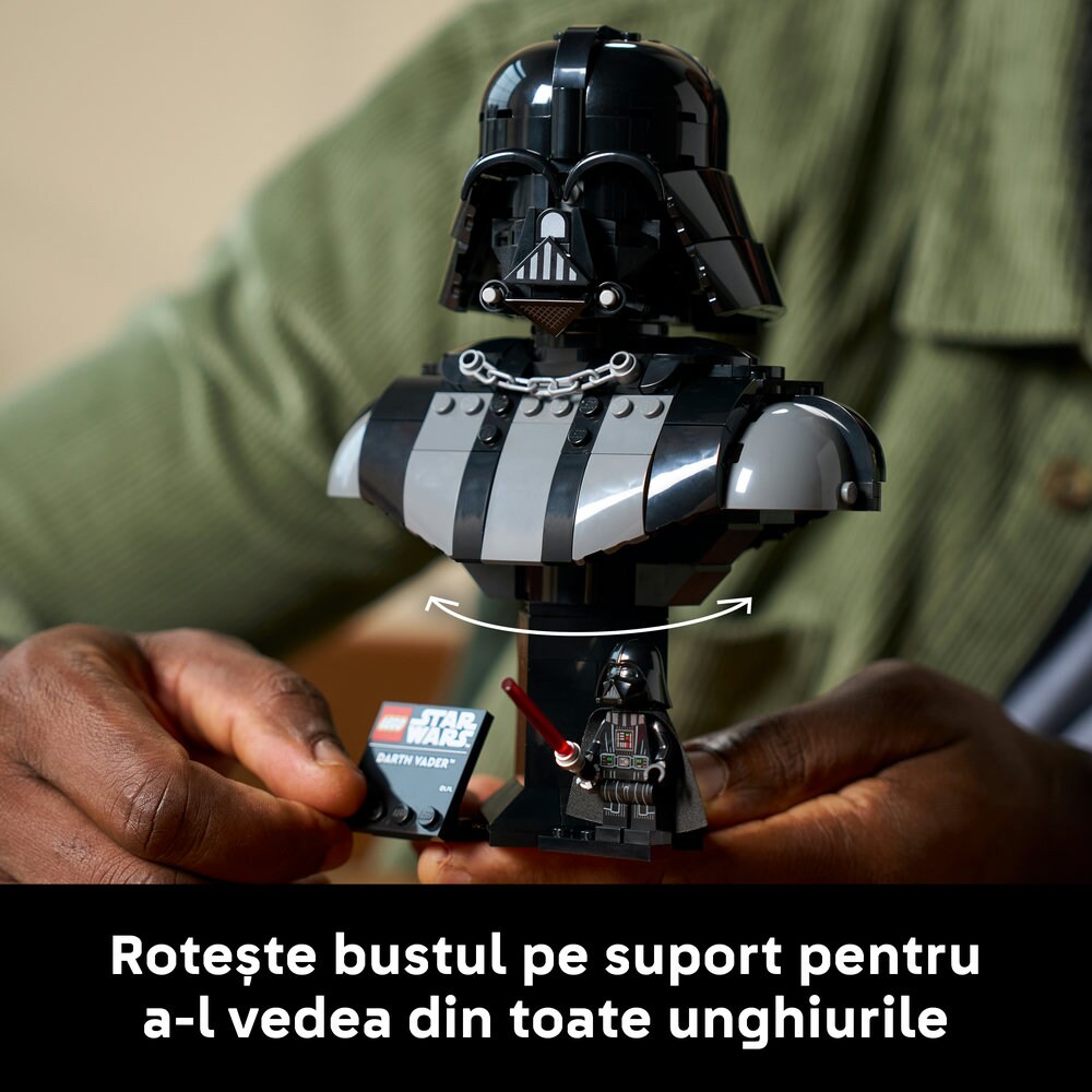 LEGO Star Wars: Bustul lui Darth Vader 75439, 18 ani+, 349 piese