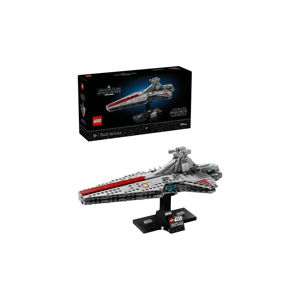 LEGO Star Wars: Crucisatorul de atac din clasa Venator 75441, 18 ani+, 643 piese