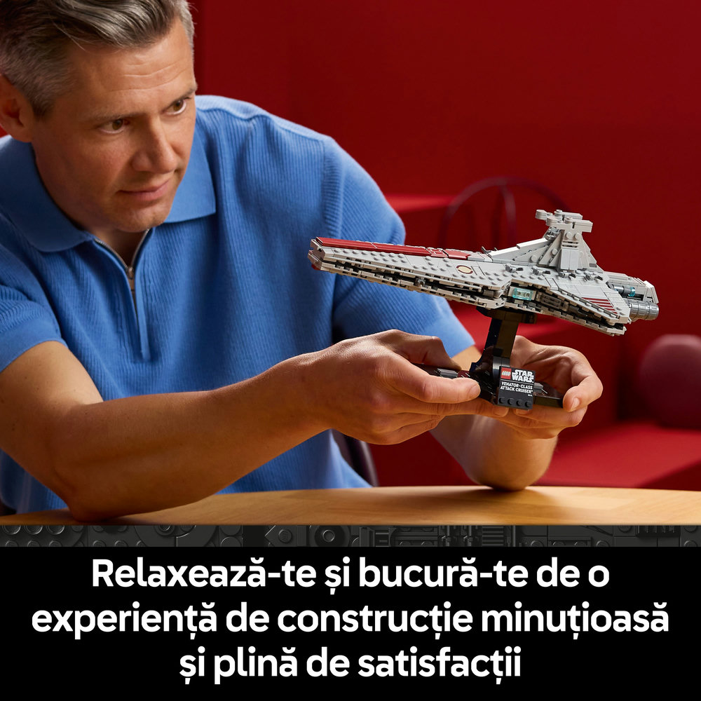 LEGO Star Wars: Crucisatorul de atac din clasa Venator 75441, 18 ani+, 643 piese