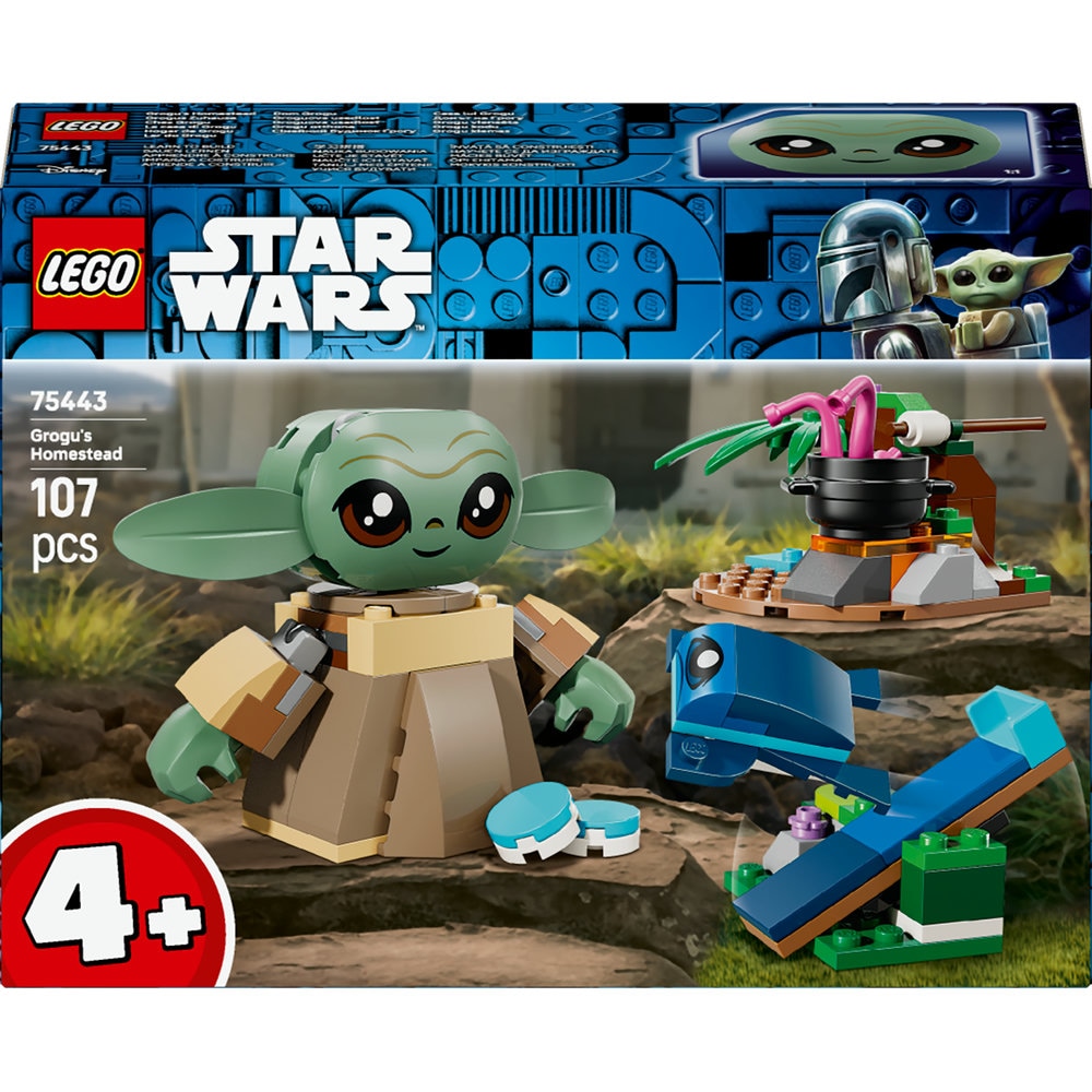 LEGO Star Wars: Casa lui Grogu 75443, 4 ani+, 107 piese