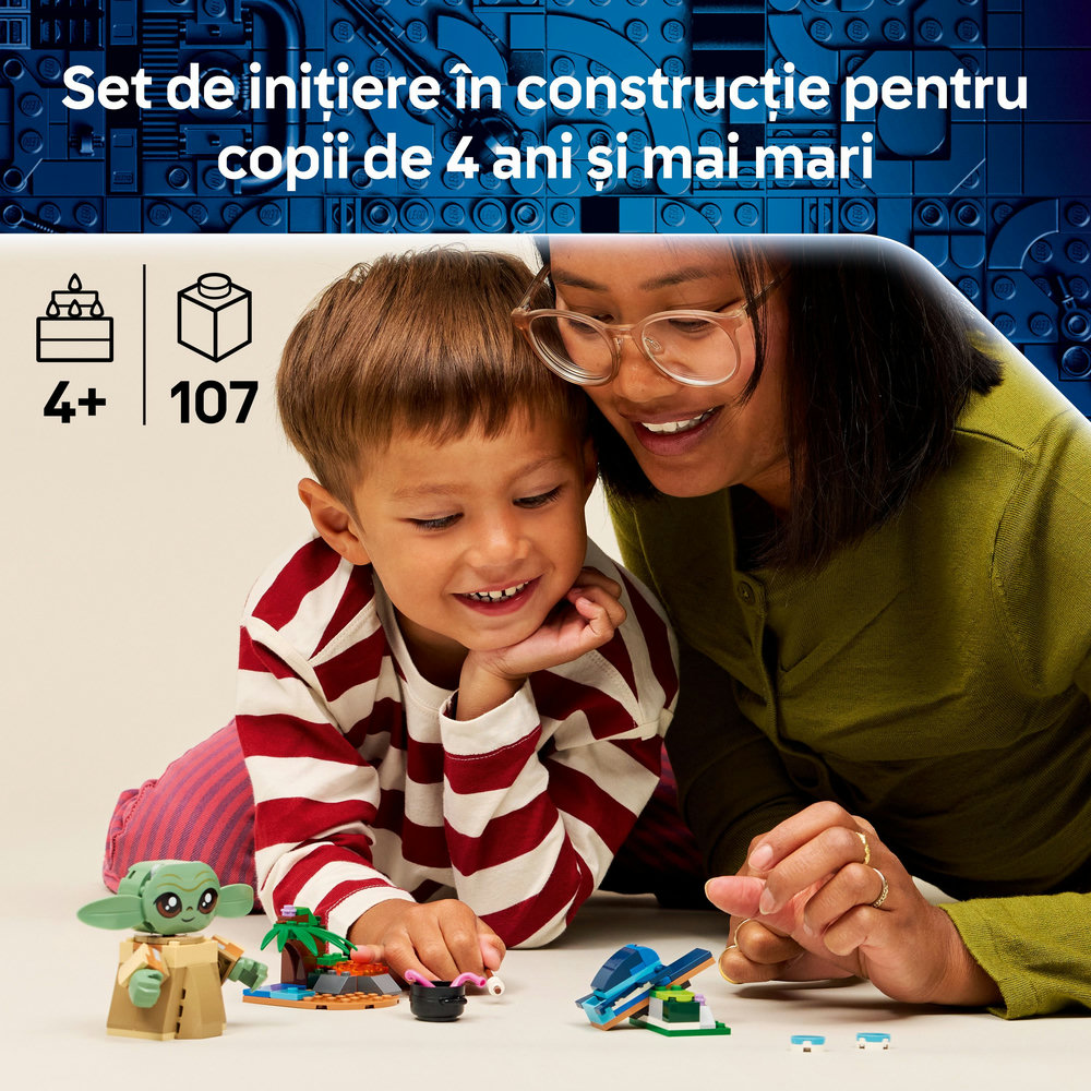 LEGO Star Wars: Casa lui Grogu 75443, 4 ani+, 107 piese