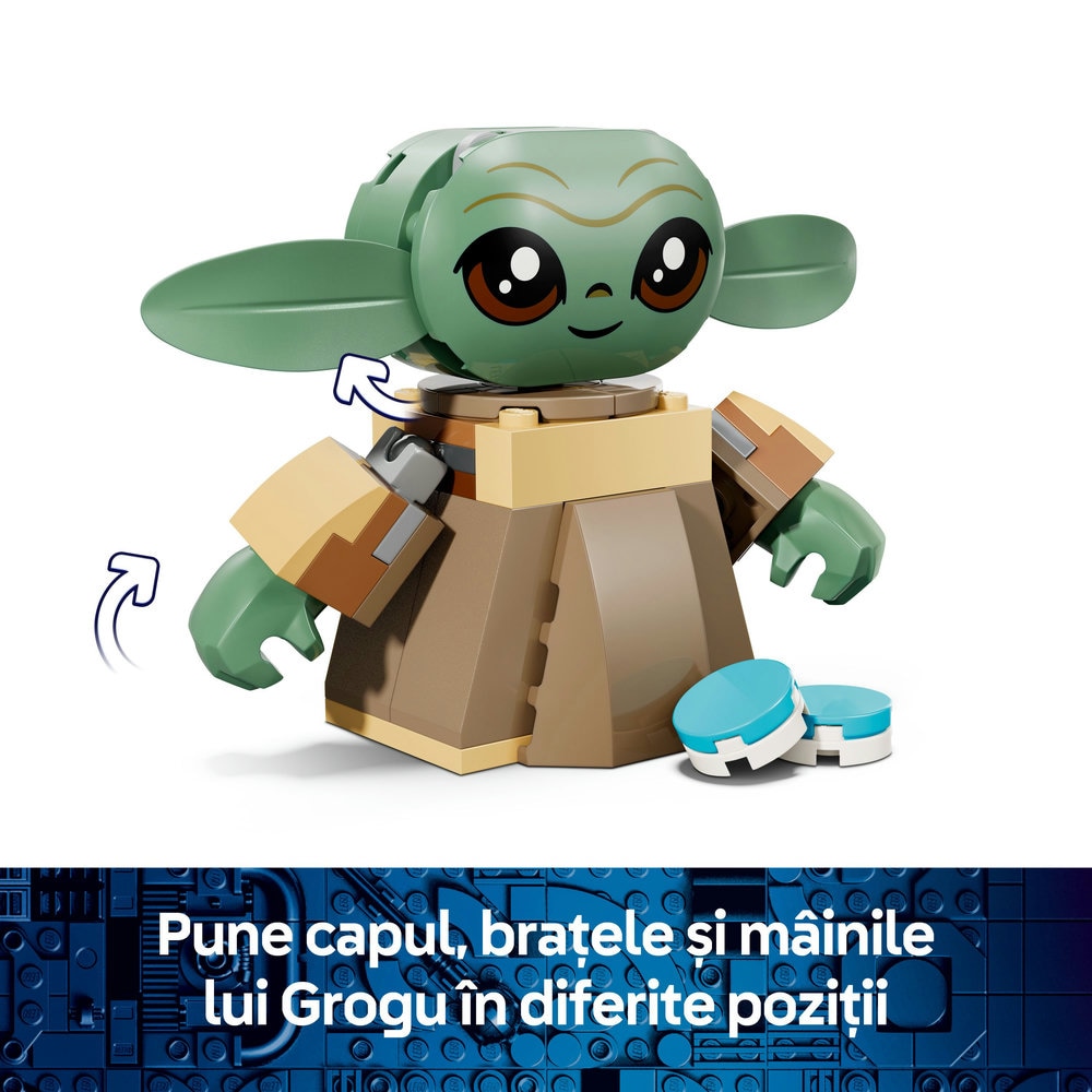 LEGO Star Wars: Casa lui Grogu 75443, 4 ani+, 107 piese