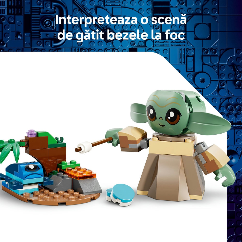 LEGO Star Wars: Casa lui Grogu 75443, 4 ani+, 107 piese