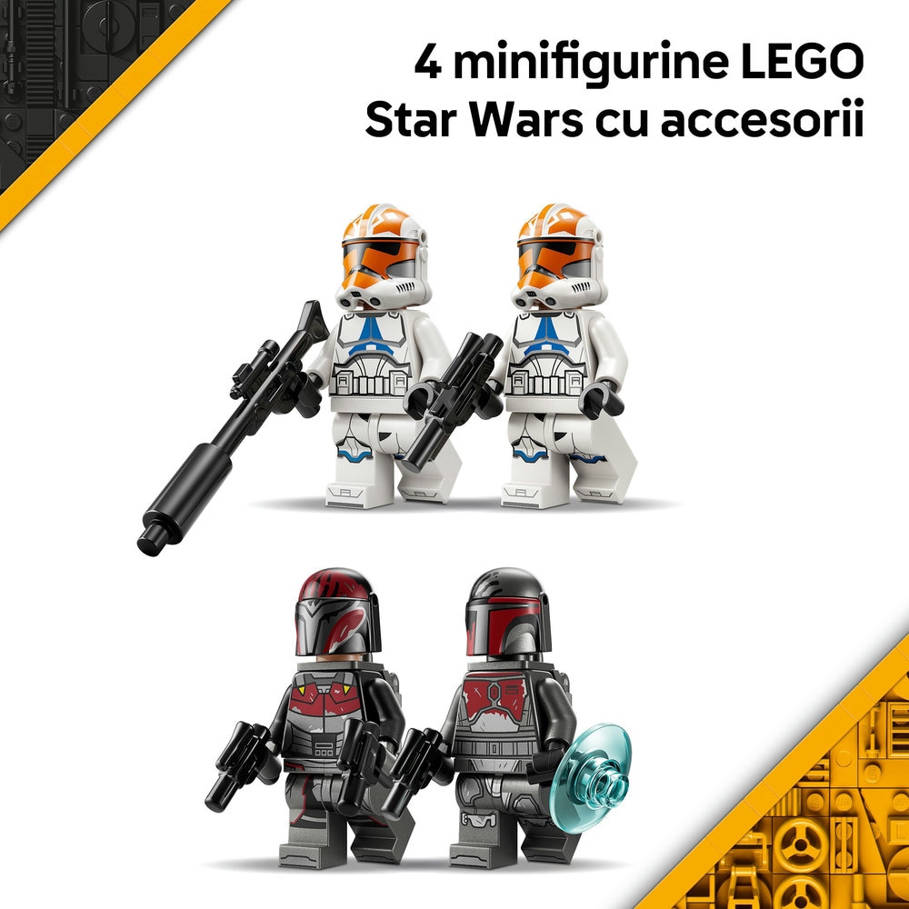 LEGO Star Wars: Pachet de lupta Asediul de pe Mandalore 754490, 6 ani+, 116 piese