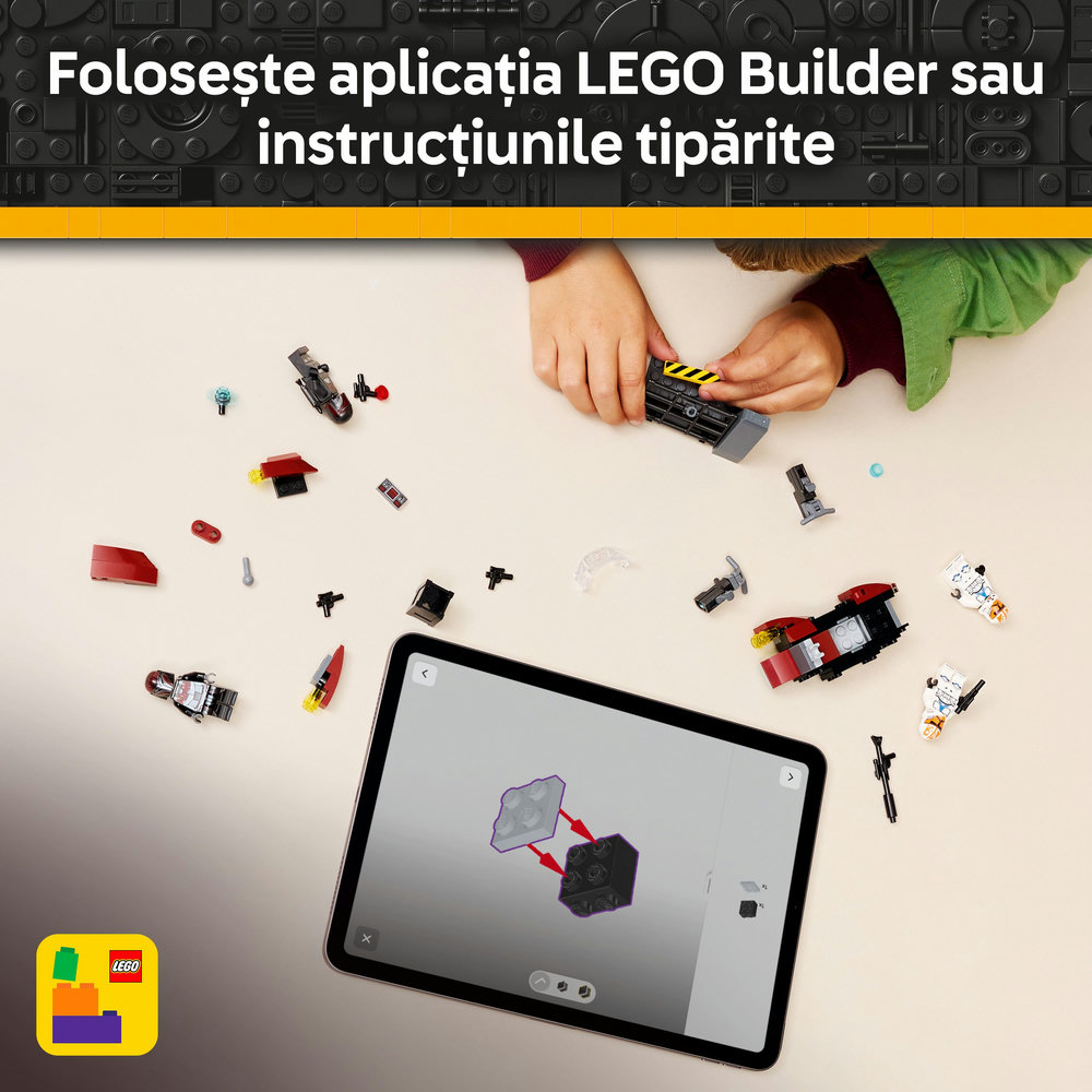 LEGO Star Wars: Pachet de lupta Asediul de pe Mandalore 754490, 6 ani+, 116 piese