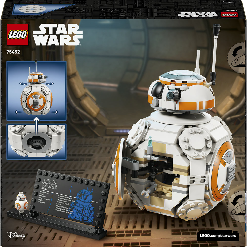 LEGO Star Wars: Droid Astromech BB-8 75452, 10 ani+, 569 piese