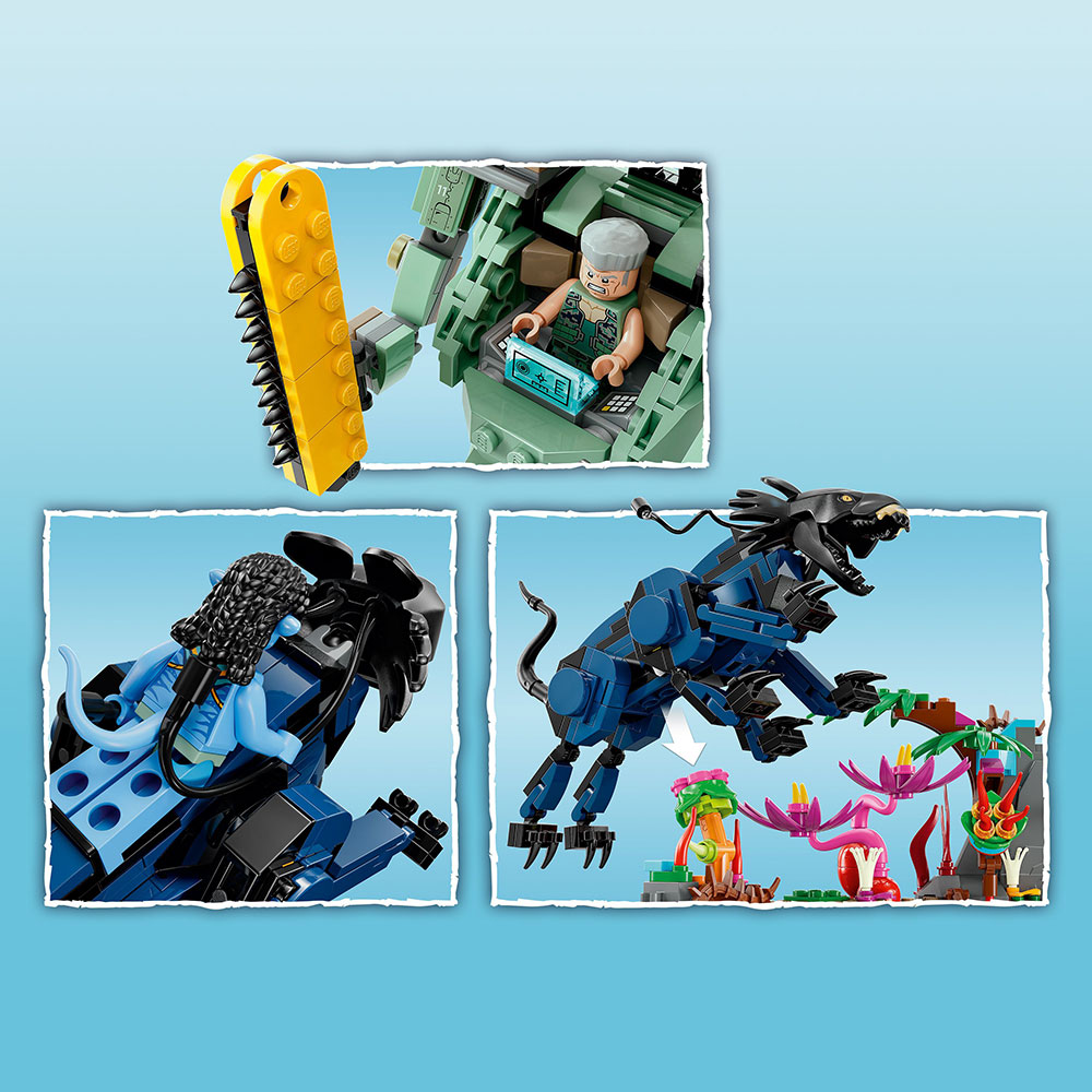 LEGO Avatar: Neytiri si Thanator contra Robotul AMP Quaritch 75571, 9 ani+, 560 piese