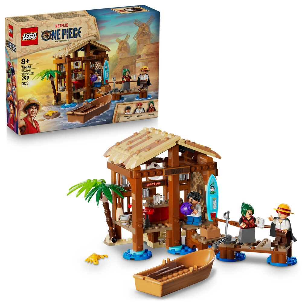 LEGO One Piece: Coliba in Satul Morii 756360, 8 ani+, 299 piese