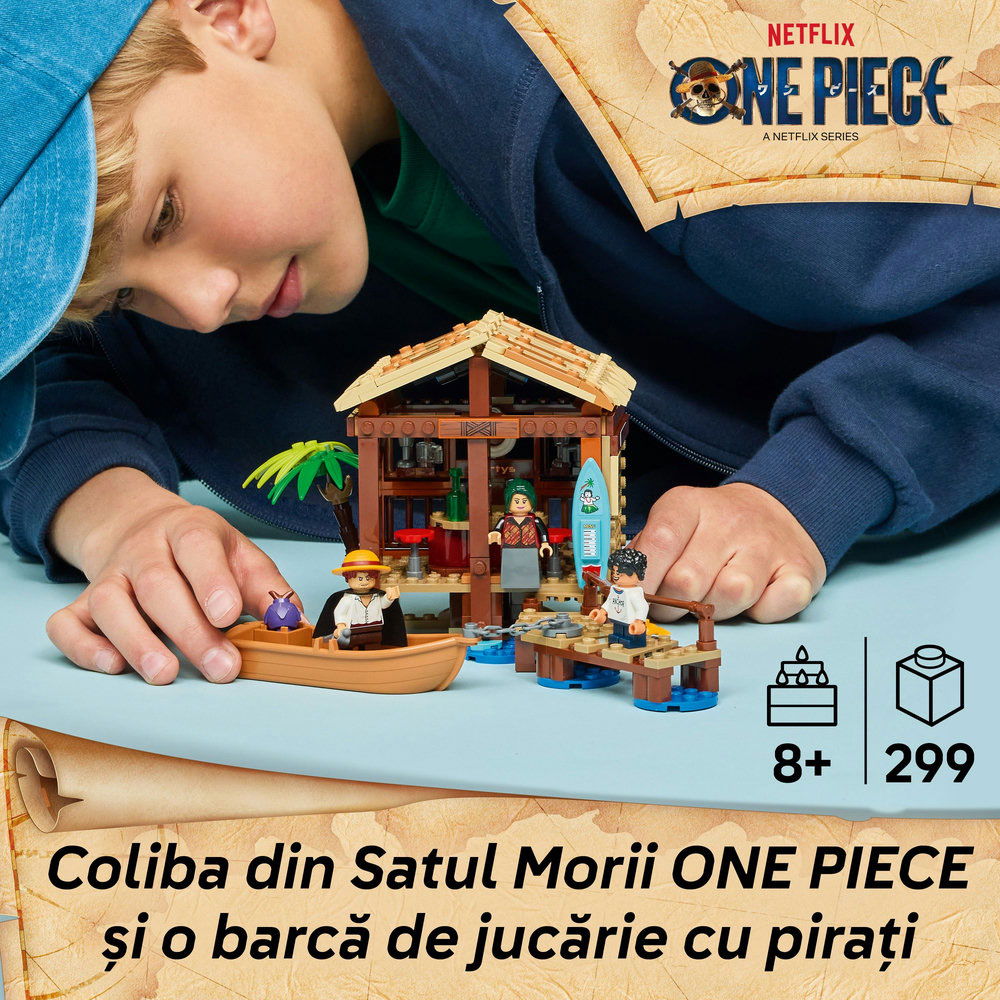 LEGO One Piece: Coliba in Satul Morii 756360, 8 ani+, 299 piese