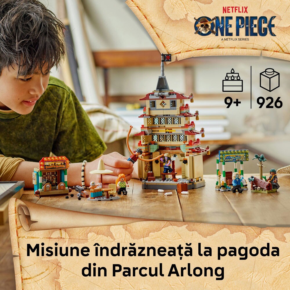 LEGO One Piece: Batalia din Parcul Arlong 75638, 9 ani+, 926 piese