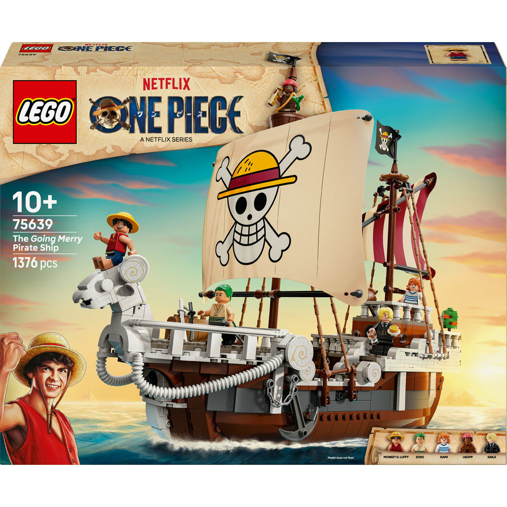 LEGO ONE PIECE: Corabia de pirati Fasneata Merry 75639, 10 ani+, 1376 piese