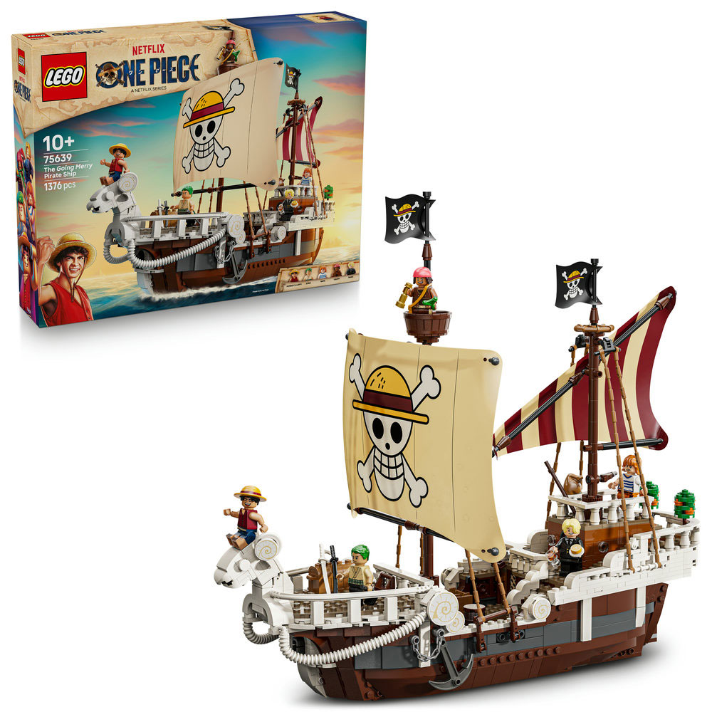 LEGO ONE PIECE: Corabia de pirati Fasneata Merry 75639, 10 ani+, 1376 piese