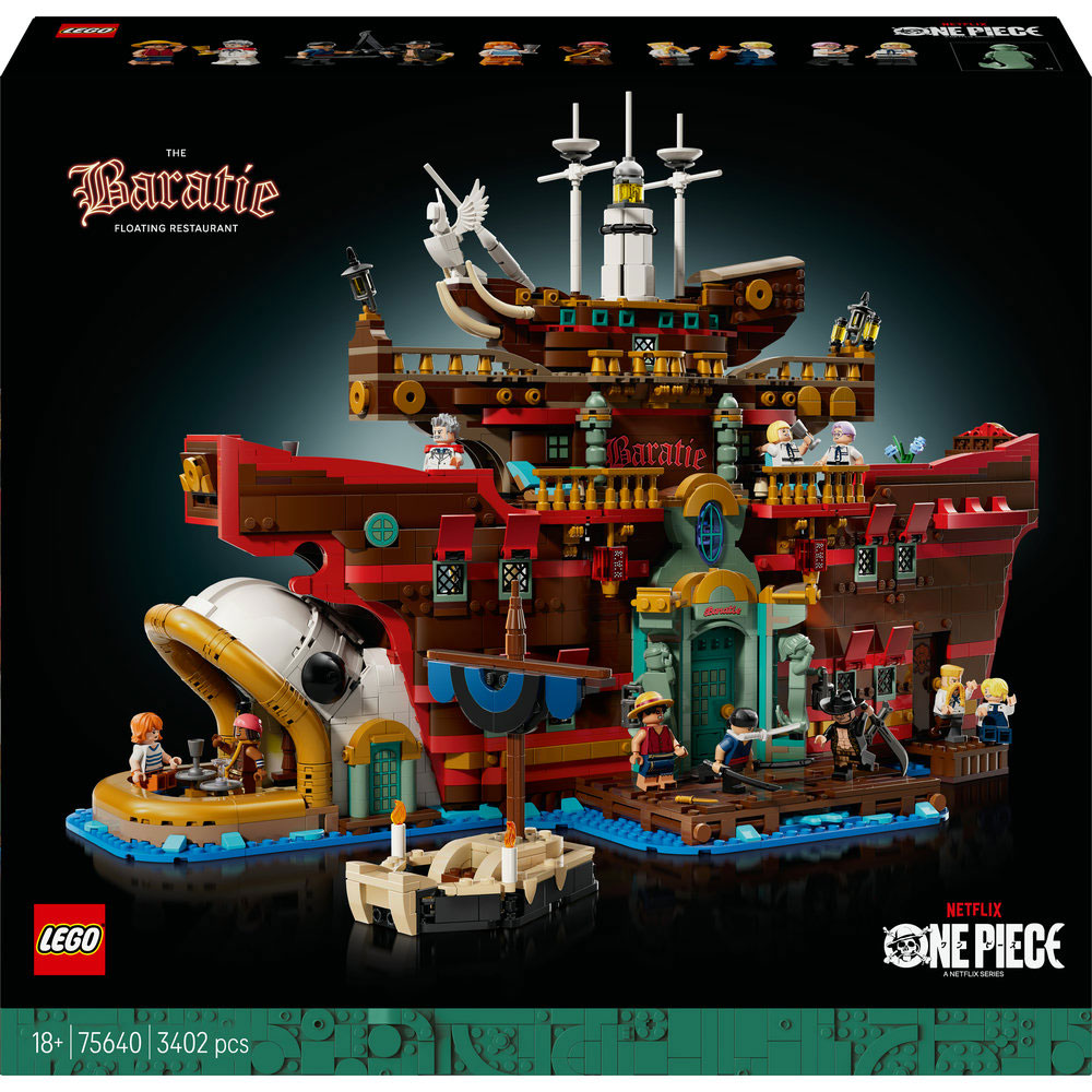LEGO One Piece: Restaurantul plutitor Baratie 75640, 18 ani+, 3402 piese