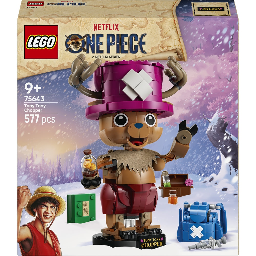 LEGO One Piece: Tony Chopper 75643, 9 ani+, 577 piese