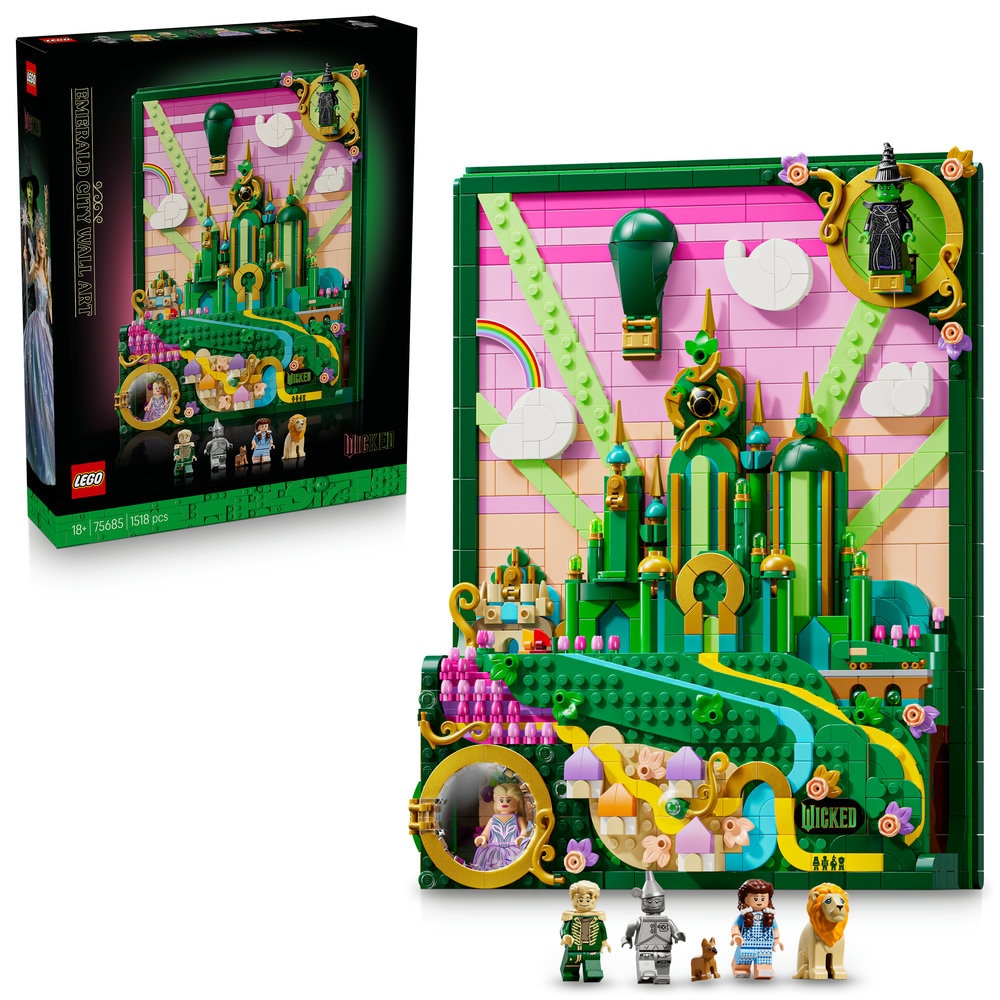 LEGO Wicked: Tablou Emerald City 756850, 18 ani+, 1518 piese