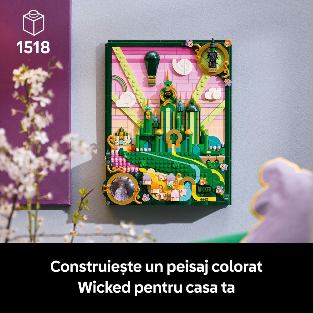 LEGO Wicked: Tablou Emerald City 756850, 18 ani+, 1518 piese