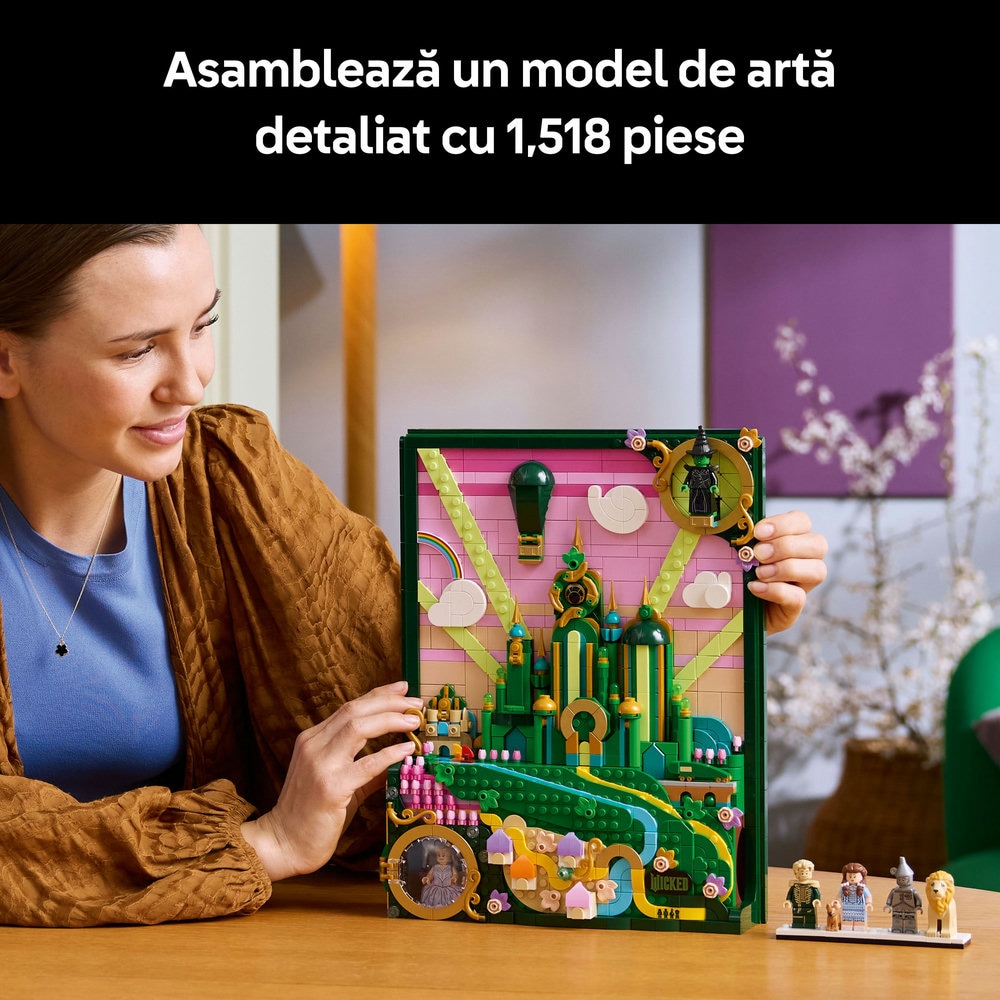 LEGO Wicked: Tablou Emerald City 756850, 18 ani+, 1518 piese