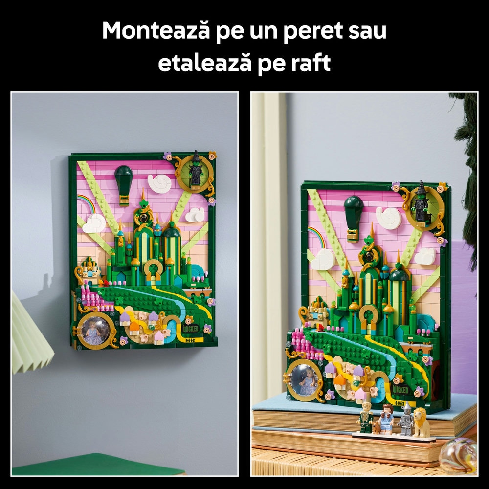LEGO Wicked: Tablou Emerald City 756850, 18 ani+, 1518 piese