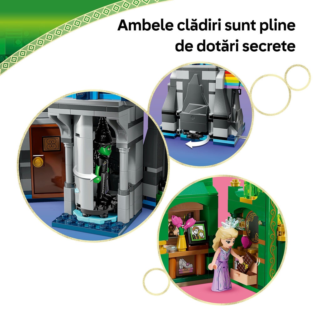 LEGO Wicked: Emerald City si Castelul Kiamo Ko 75689, 9 ani+, 860 piese
