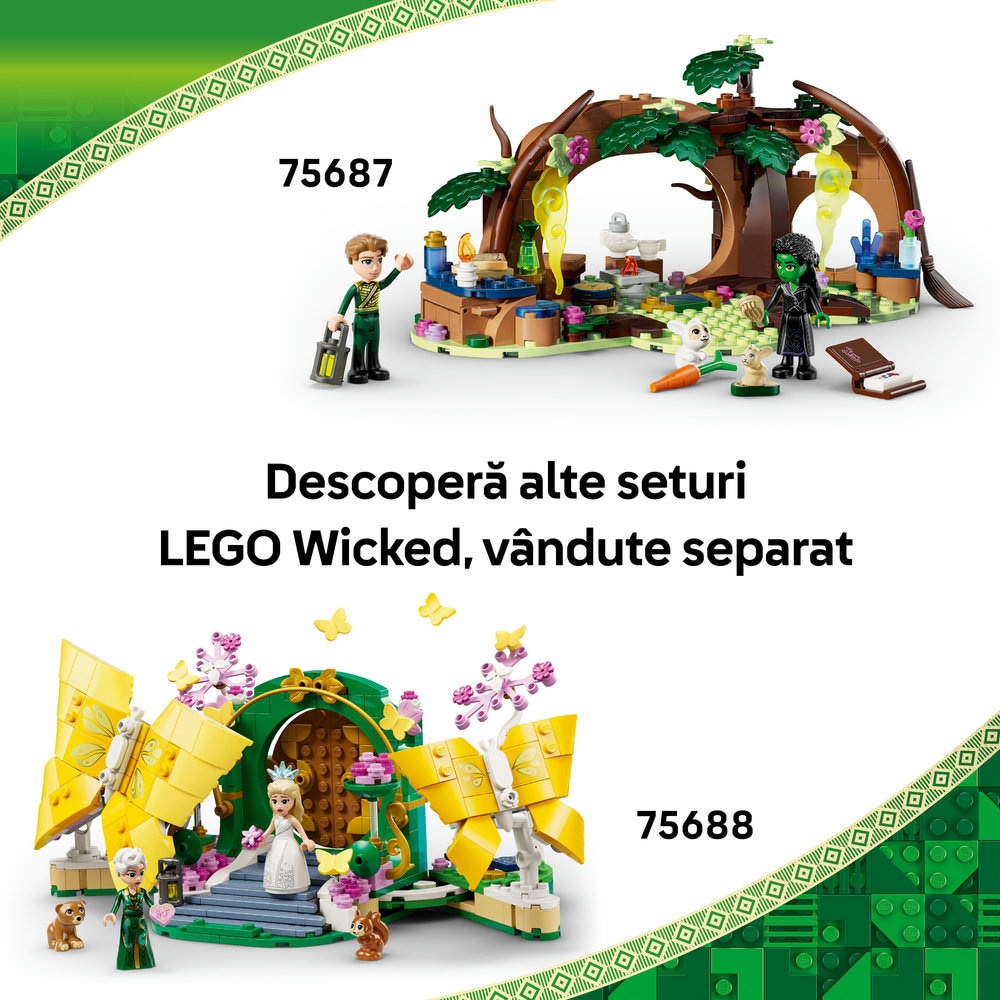LEGO Wicked: Emerald City si Castelul Kiamo Ko 75689, 9 ani+, 860 piese