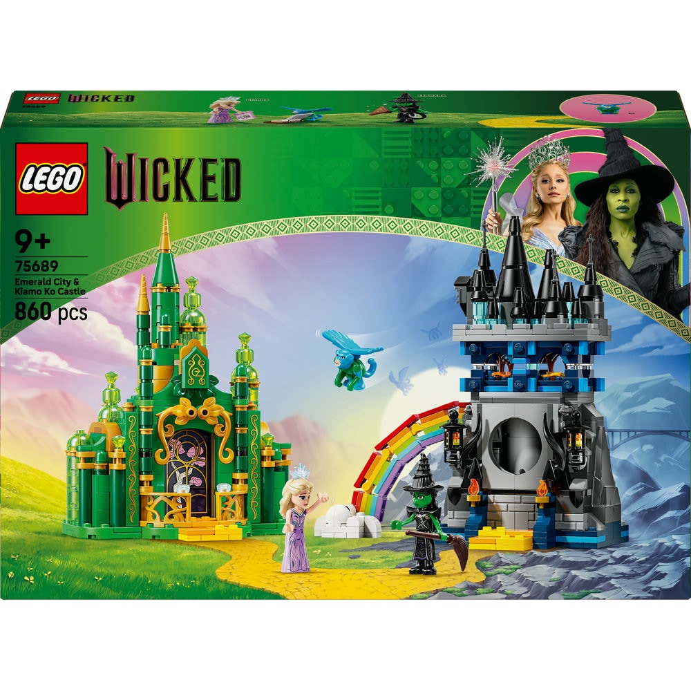 LEGO Wicked: Emerald City si Castelul Kiamo Ko 75689, 9 ani+, 860 piese