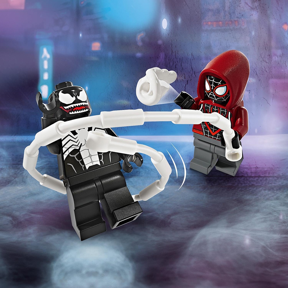 LEGO Marvel: Armura de robot a lui Venom vs Miles Morales 76276, 6 ani+, 134 piese