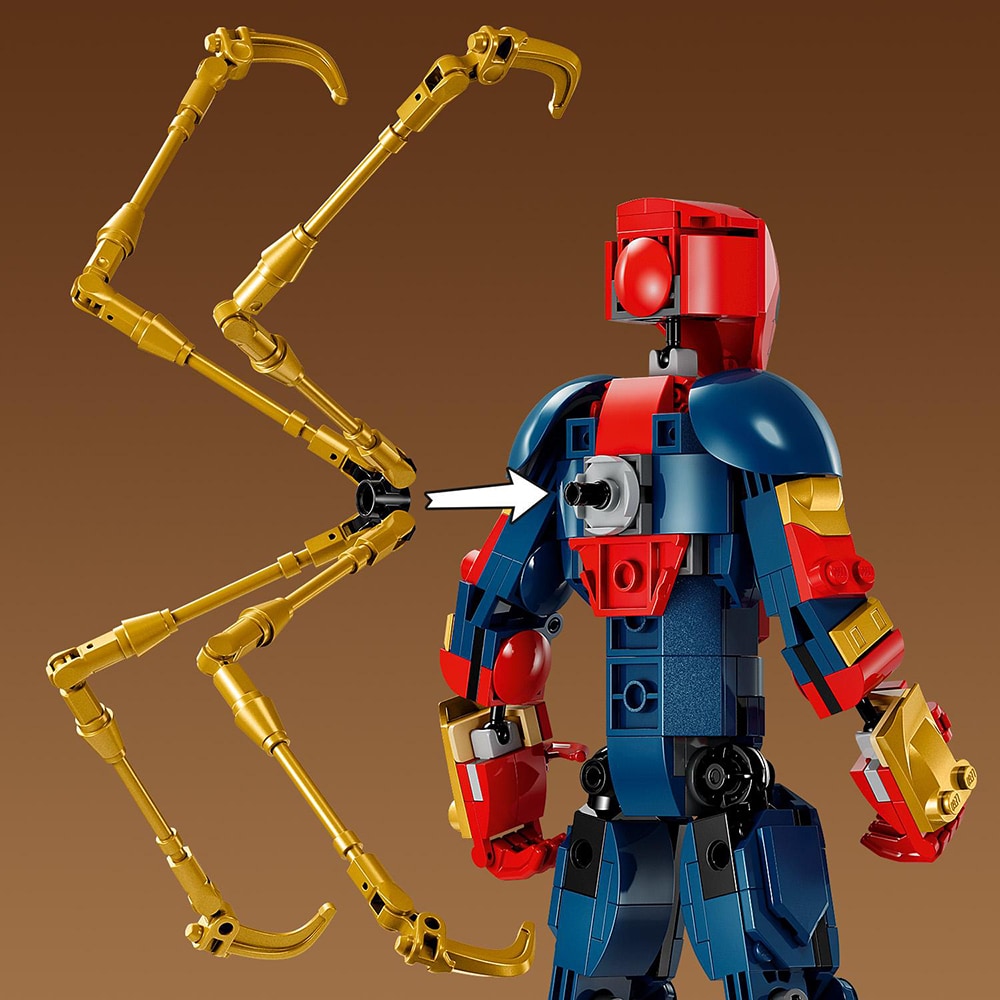 LEGO Marvel: Figurina de constructie Omul Paianjen de fier 76298, 8 ani+, 303 piese