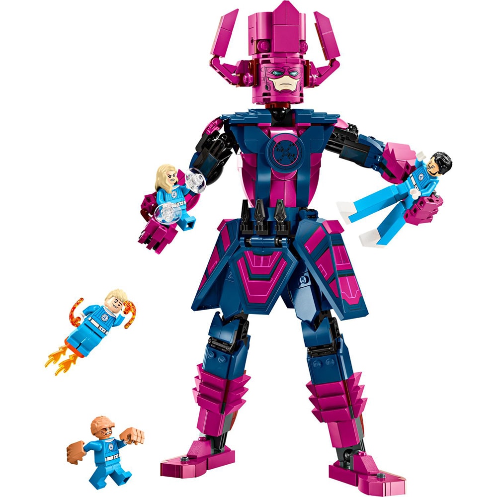 LEGO Marvel: Figurina de constructie - Cei patru fantastici vs. Galactus 76316, 9 ani+, 427 piese