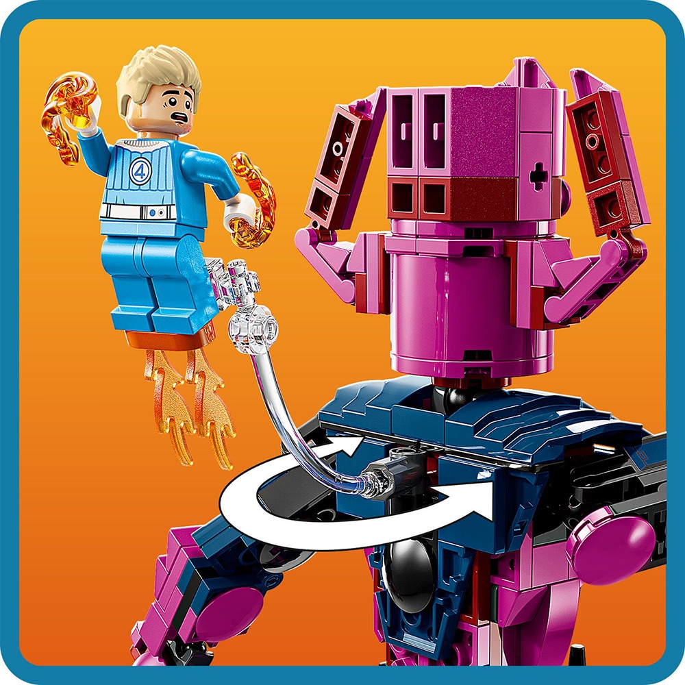 LEGO Marvel: Figurina de constructie - Cei patru fantastici vs. Galactus 76316, 9 ani+, 427 piese