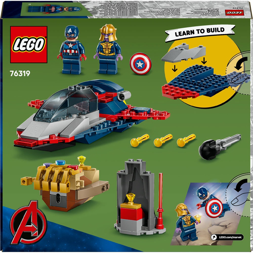 LEGO Marvel: Capitanul America vs Thanos 76319, 4 ani+, 107 piese