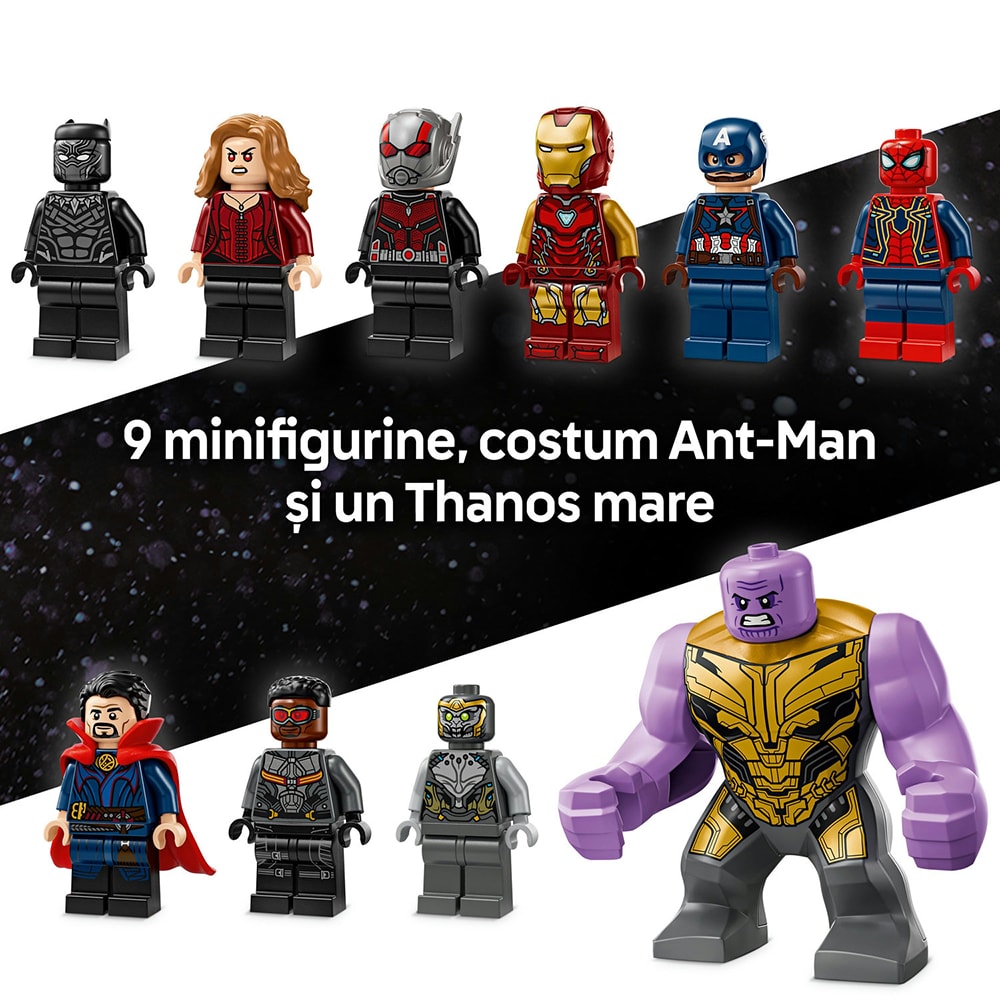 LEGO Marvel Razbunatorii: Sfarsitul jocului - Batalia finala 76323, 10 ani+, 621 piese