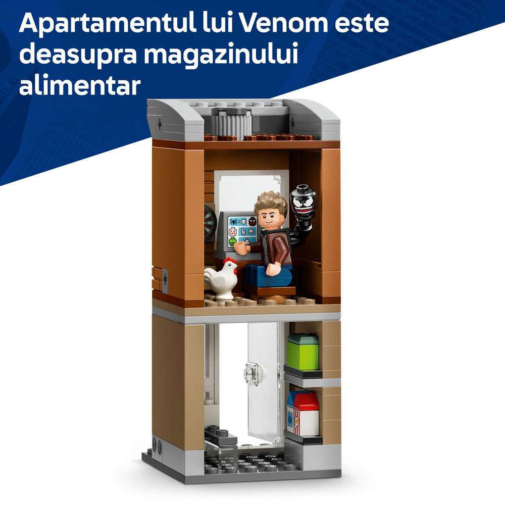 LEGO Marvel: Omul-Paianjen vs Oscorp 76324, 10 ani+, 808 piese