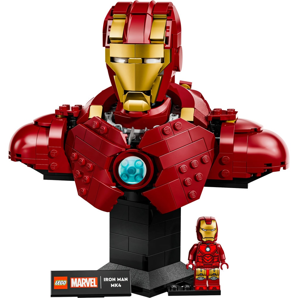 LEGO Marvel: Bust Iron Man MK4 76327, 18 ani+, 436 piese