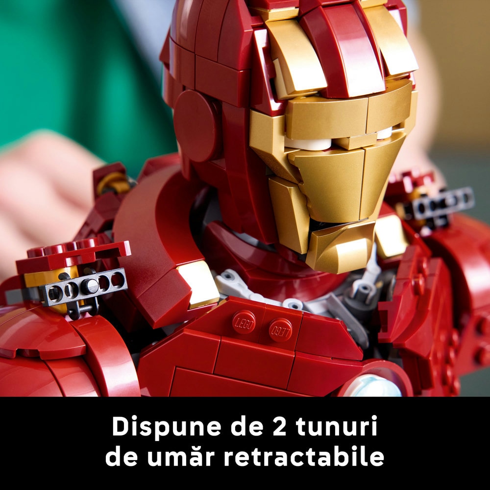 LEGO Marvel: Bust Iron Man MK4 76327, 18 ani+, 436 piese