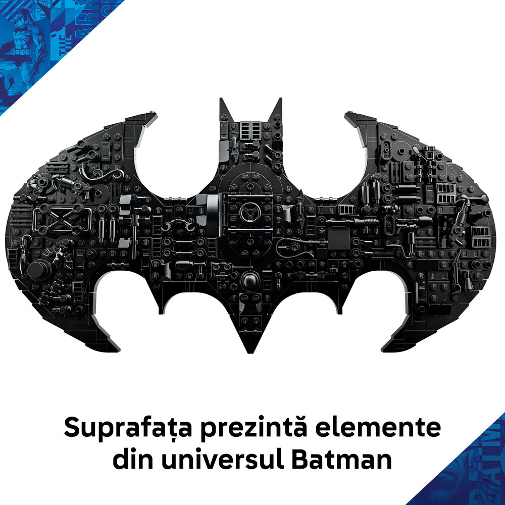 LEGO DC: Logoul Batman 76330, 12 ani+, 678 piese