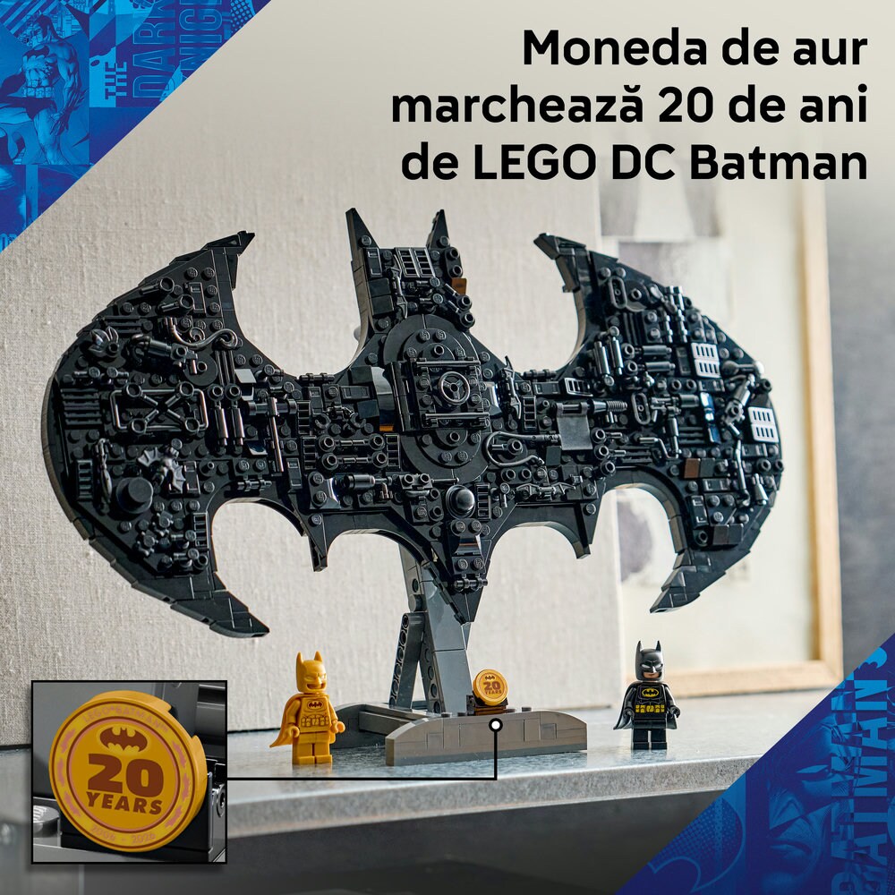 LEGO DC: Logoul Batman 76330, 12 ani+, 678 piese
