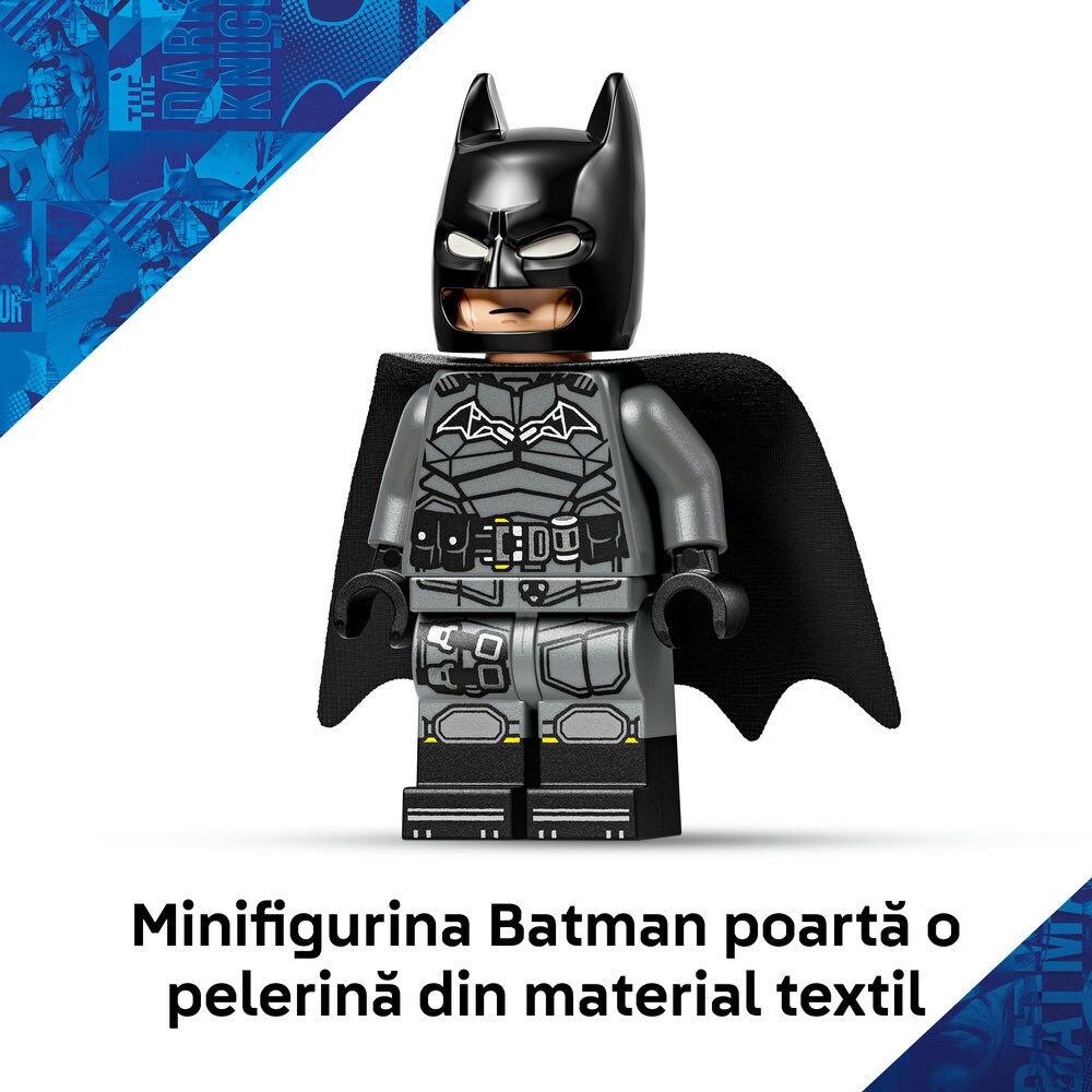 LEGO DC: Batmobilul din Batman 76332, 9 ani+, 330 piese