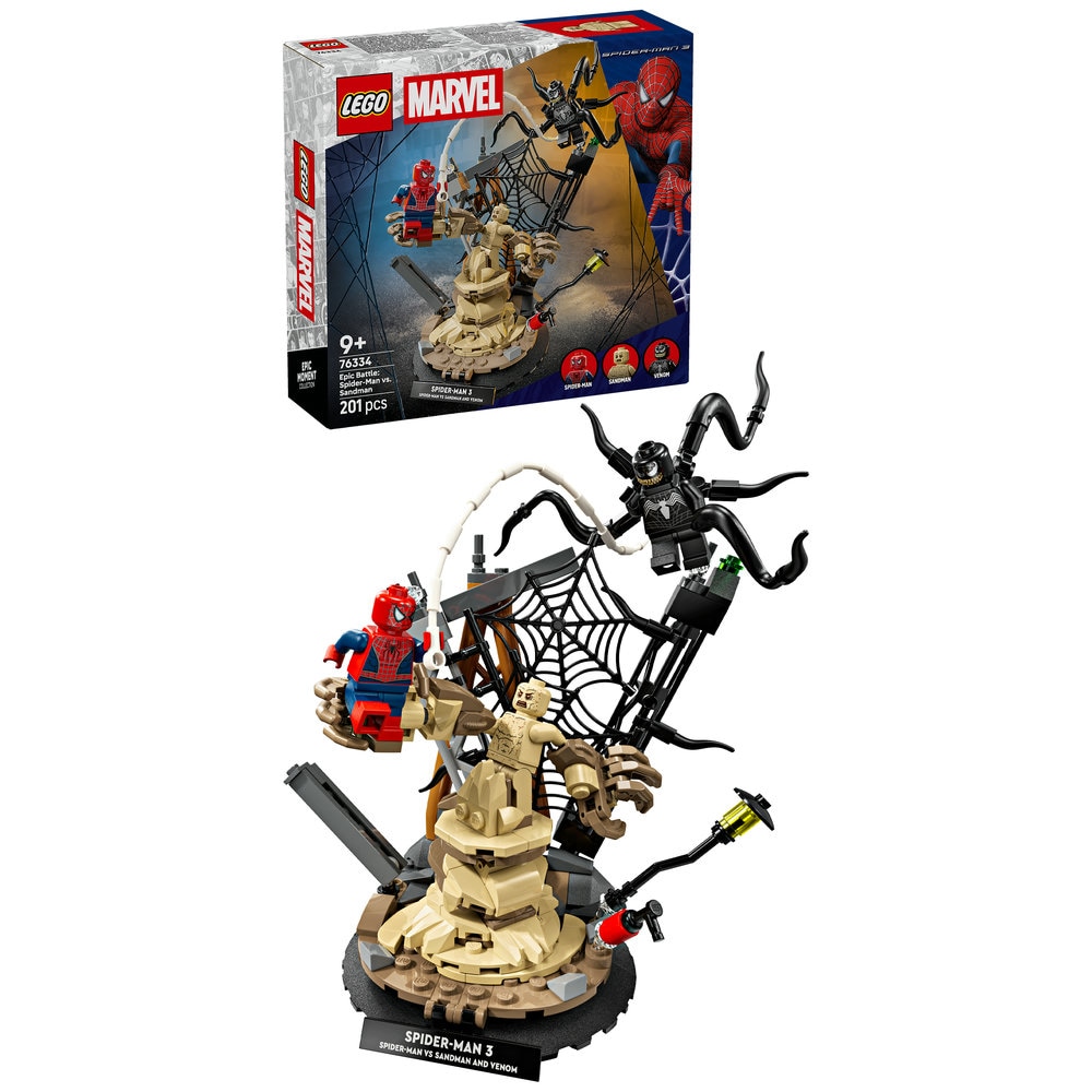 LEGO Marvel: Batalie memorabila - Omul Paianjen vs Sandman 76334, 9 ani+, 201 piese